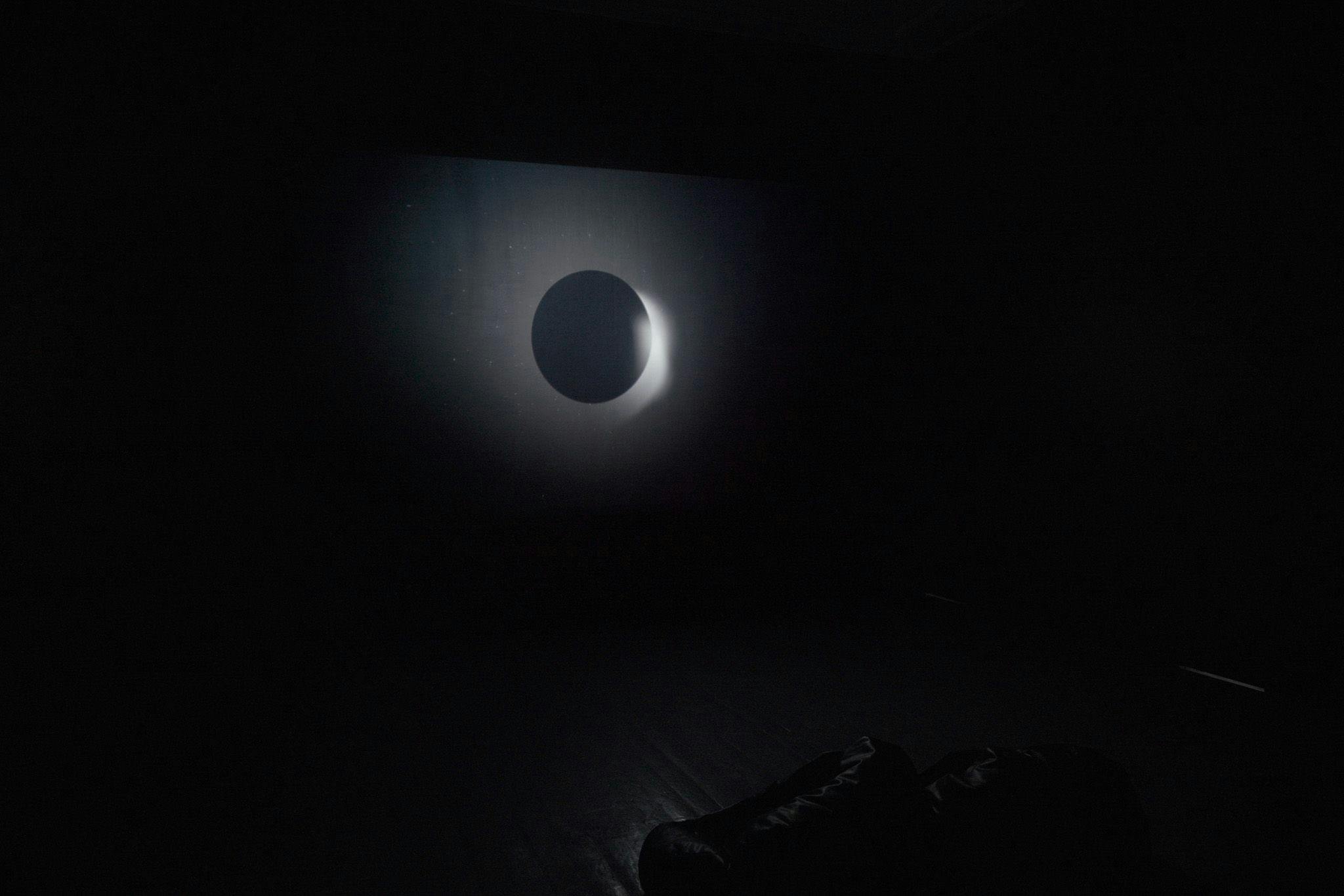 A projection of an eclipse.